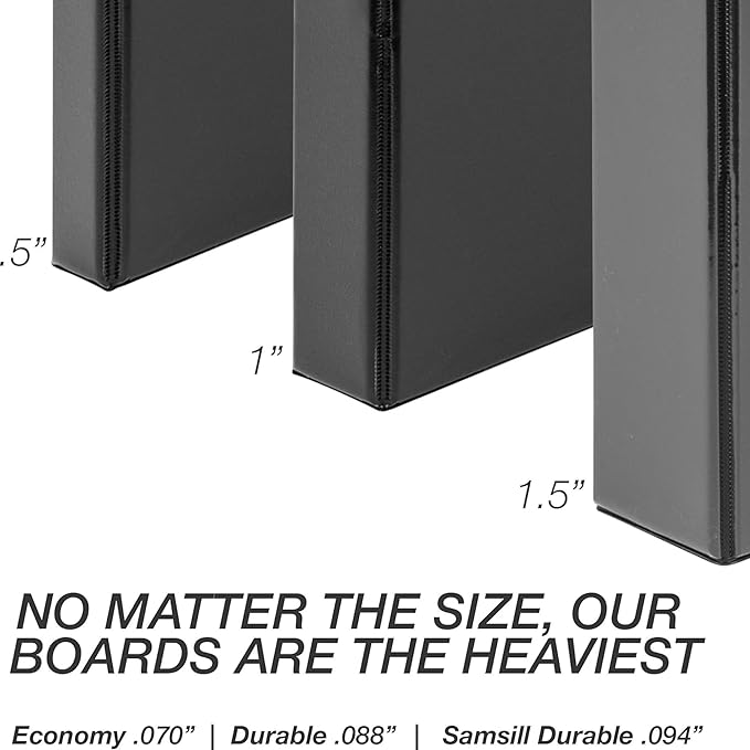 Samsill Economy 0.5 Inch 3 Ring Binder Bulk Pallet, Made in The USA, Round Ring Binder, Customizable Clear View Cover, White, Pallet of 768 Binders in 32 Cartons