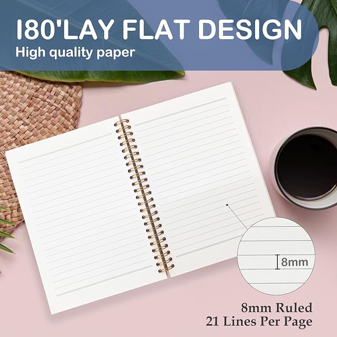 SNNDER Don't Quit Motivational Notebook Journal, Inspirational Entrepreneur Positive Affirmation Journal for Women Men, Motivational Gifts for Coworkers Hardcover Spiral Notebooks 5.5x8.3 Inch