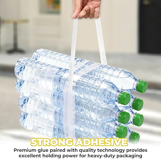 Transparent Packing Tape 24 Rolls (3 Inch x 55 Yards, 2.0 Mil) | Wide Heavy-Duty Clear Sealing Tape for Industrial & Warehouse Use | Super Strong Adhesion | Fits 3-Inch Tape Guns