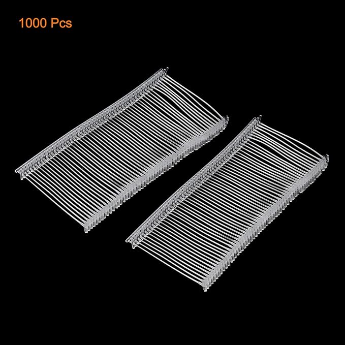 MECCANIXITY Standard Tagging Fasteners,Plastic Regular,Standard Label Gun Price Tagging Barbs for Garment Price Tag Label Tagging Barbs 40mm/1.57 Inch,Pack of 1000 Transparent