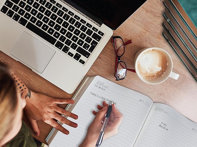 ZXHQ A5 360 Pages Lined Journaling Notebooks with Pen, Journals for Women Men, Tree of Life Design, Fine Inner Pocket - Grey