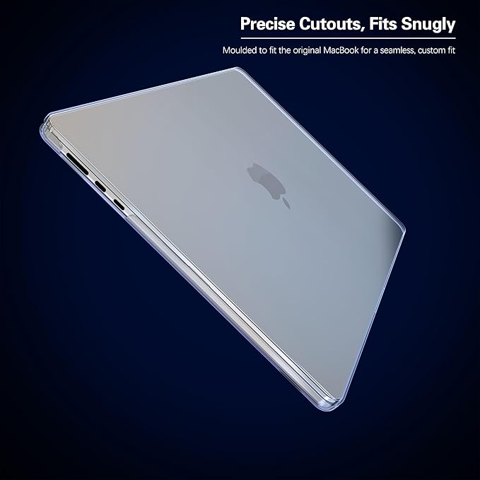 KEROM Crystal Clear Case for MacBook Pro 16 inch 2024-2021 M4 M3 M2 M1 Pro/Max Chip A3403 A3186 A2991 A2780 A2485, Slim Plastic Hard Shell Case & Keyboard Cover for Mac Pro 16, Transparent