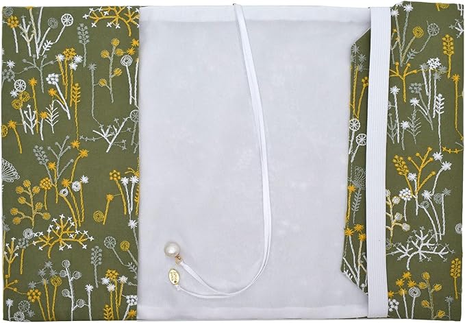 BLBMH Book Covers for Paperbacks Fit for 5.5x8.5 inch Book Bible Adjustable Book Sleeve Cover for Women Over 15 Soft Cloth Protector for Bible Novels - Spring