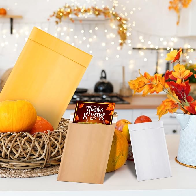 ABC PACK & SUPPLY White Kraft Bubble Mailer Envelopes, 14.25 x 19 Inches. 100 Pack Mail Padded Envelopes Self Seal. Kraft Bubble Mailers. Tear-Resistant Mailing Envelope Padded. Sturdy Paper Mailer