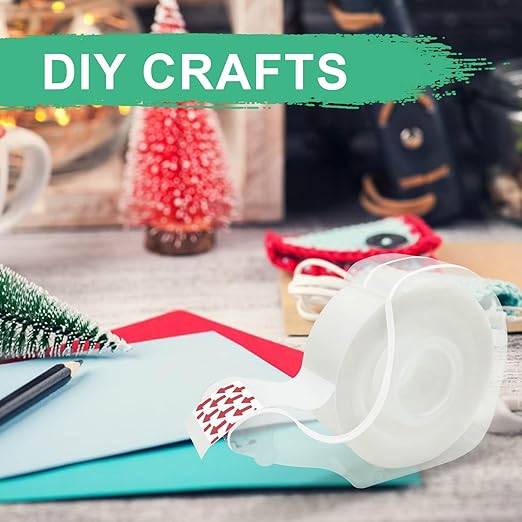 Tape, Invisible Tape for Gift Wrapping, 6 Rolls+6 Refillable Dispensers, Matte Finish, Writable, 3/4″x 650″, Clear Tapes for Christmas Wrapping Paper, Office&School Supplies