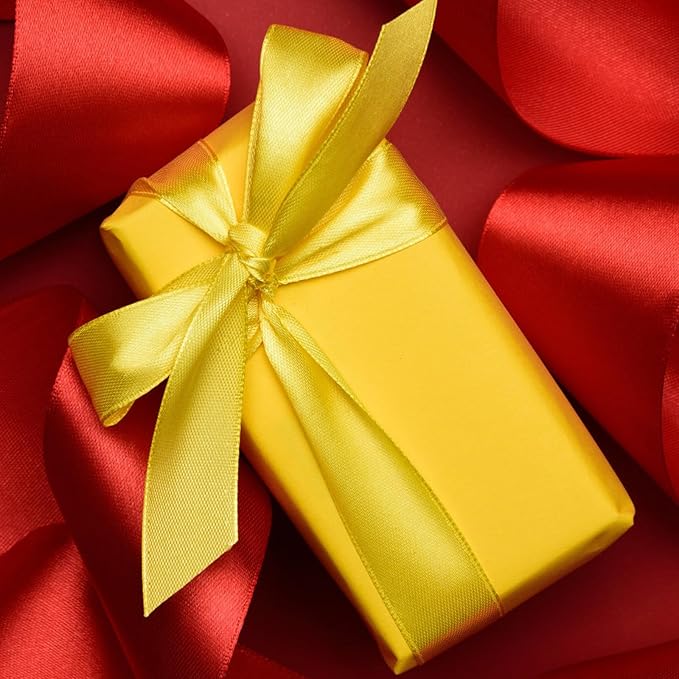 Vanhench 36" x 2400" (200') Yellow Wrapping Paper for Birthday, Solid Color Art Kraft Craft Paper for Gift Wrapping, Birthday, Bouquet Flower Crafts Packing Poster Bulletin Board