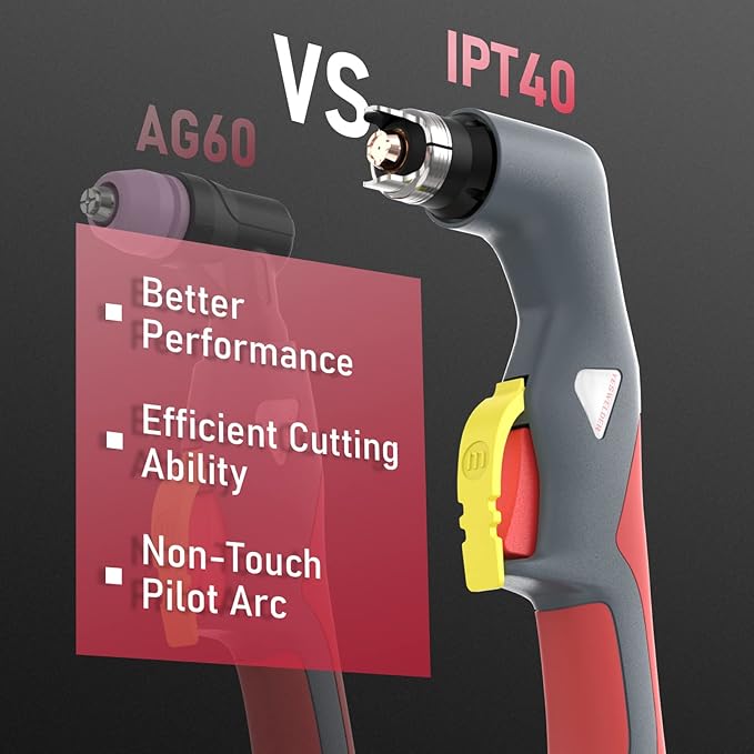 YESWELDER 55 Amp Plasma Cutter Non-High Frequency, Large LED Digital Display Non-Touch Pilot Arc, Digital DC Inverter 110/220V Dual Voltage Plasma Cutting Machine CUT-55DS PRO NEW