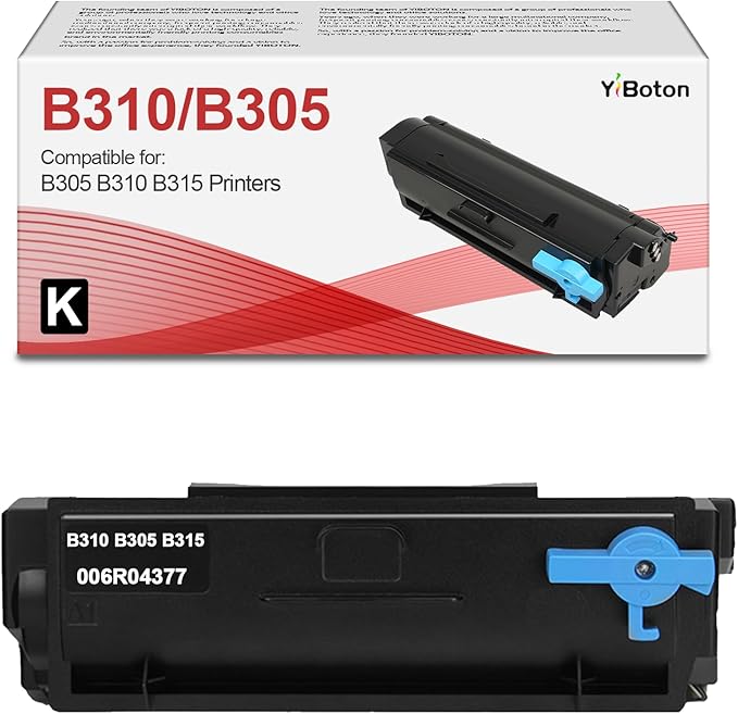 B305 B310 B315 Black Toner Cartridge (with New Chip) Replacement for Xerox 006R04376 006R04377 006R04378 Toner Cartridge Compatible for Xerox B305 B310 B315 Printer (8000 Pages)