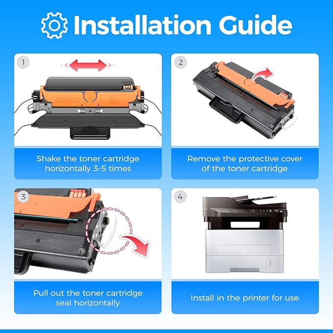 MLT-D115L 115L Toner Cartridge Black 2-Pack High-Yield Replacement for Samsung MLT-D115L D115L 115L Compatible with Samsung Xpress SL-M2870 SL-M2880FW SL-M2670FN SL-M2830DW SL-M2820 SL-M2820ND Printer