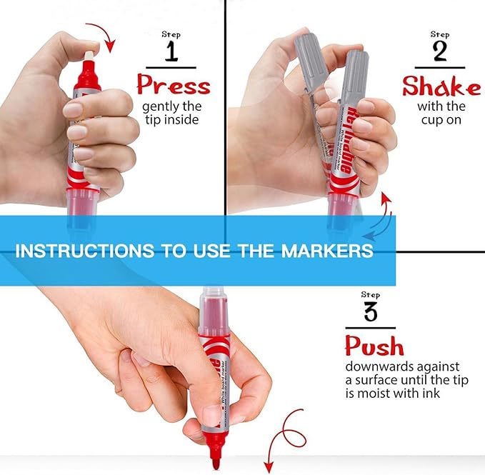 AFMAT Whiteboard Sticker, 36" x 24" Dry Erase Wallpaper, Stain-Proof & Super Sticky, No Ghost After 60 Days, Peel and Stick White Board Adhesive Paper Roll for Home/Office/Classroom, 3 Markers