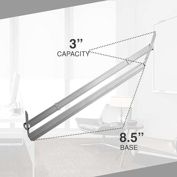 OLYMPX 50 Pcs of 3” Capacity Premium Metal Prong Paper Fastener Complete Set, 8.5 Inch Base with Standard 2-Hole Punch Compressor for Paper File Folder, 50 per Box