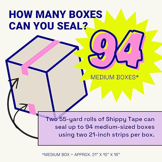 2 Rolls Fragile Packing Tape + Dispenser, Pink Burgundy Heart Cute Designer Packaging and Shipping Supplies for Small Business, 1.88" x 110 Yards (330 feet), Two 55 Yard Rolls