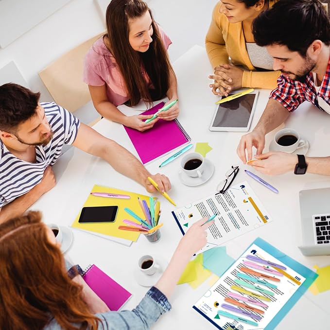 Highlighters Bulk, Chisel Tip Dry-Quickly Highlighter Markers, 108 Count-6 Assorted Colors Highlighters Bulk Pack for Adult Kids, Office Classroom Must Have, School Supplies for Teachers