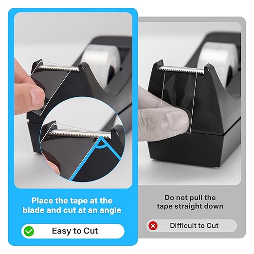 OWLKELA 48 Rolls Transparent Tape Refills, Clear Tape, All-Purpose Transparent Glossy Tape for Office, Home, School