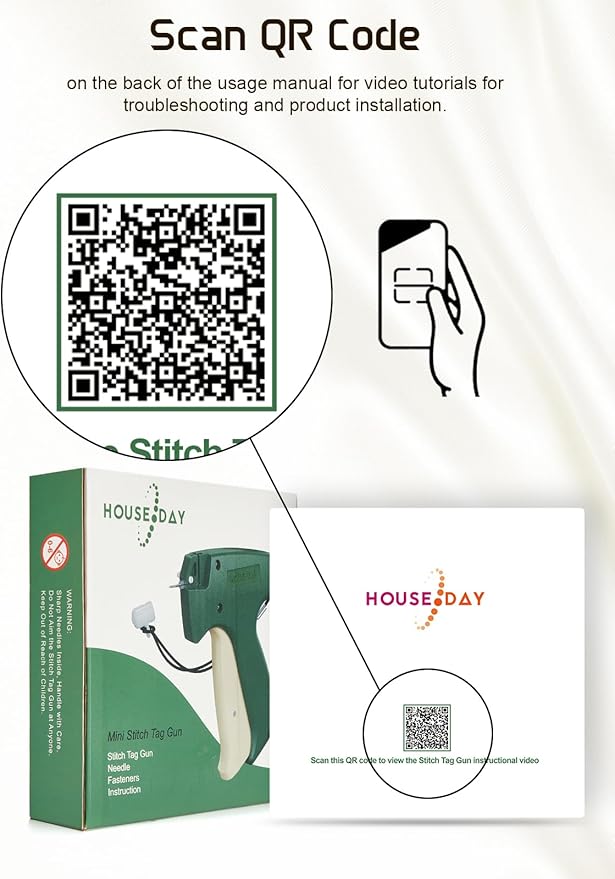 HOUSEDAY Mini Stitch Gun for Clothes, Temporary Stitchy Quick Clothing Fixer with 3 Mini Needles, 3120 Micro Fasteners, Portable Emergency Clothing Stitch Gun Micro, Handheld Stitch Tagging Gun Kit