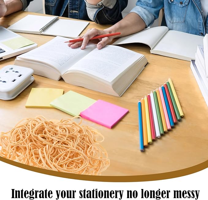 Marspark Rubber Bands Bulk Elastic Rubber Bands 5 lb File Folder Strong Elastic for Office Home Supply Crafts(Size 33)