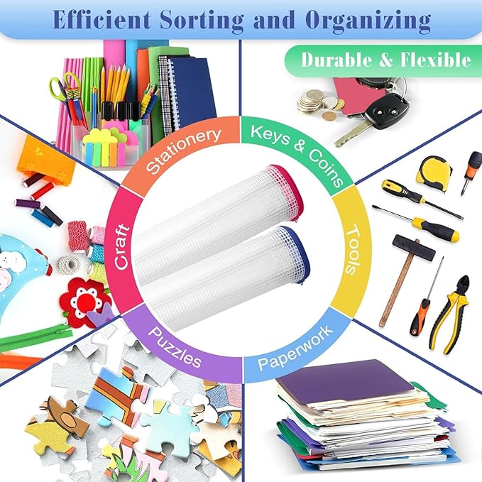 Jetec 32 Pcs Mesh Zipper Bags Toy Storage Bikini Organizer Bag Bolsas Para Guardar Trajes De Baño Waterproof Zipper Reusable Pouch Puzzle Multipurpose for Storage Office(Classic Color,7.5 x 5 Inch)