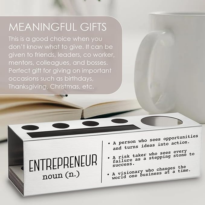 Entrepreneur Definition, Business Owner Entrepreneur Boss Desk Decor Pen Pencil Holders WCC40