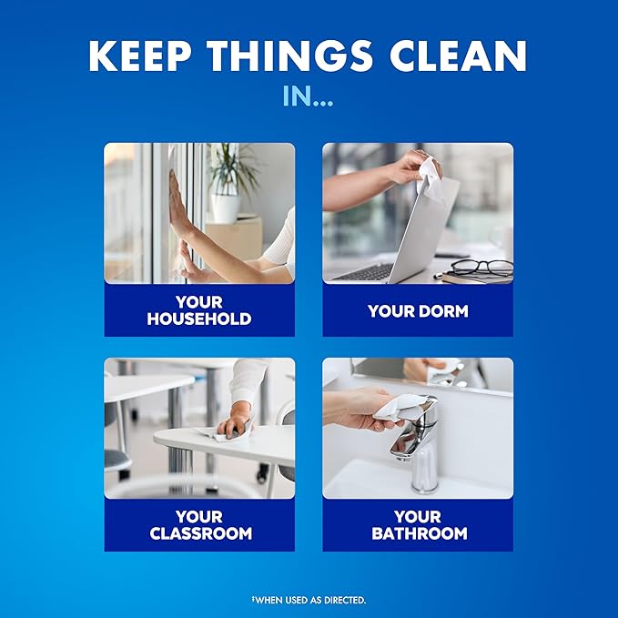 Lysol Disinfectant Wipes, Multi-Surface Antibacterial Cleaning Wipes, For Disinfecting and Cleaning, Lemon and Lime Blossom, 80 Count (Pack of 3)