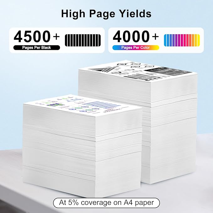 TN433 Toner Cartridge Replacement for Brother TN 433 TN-431 MFC-L8900CDW MFC-L8610CDW HL-L8360CDW HL-L8260CDW Printer Toner (TN433BK TN433C TN433M TN433Y, 4-Pack)