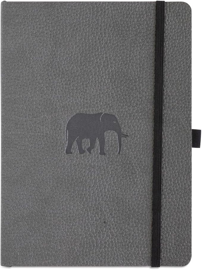 Dingbats A5 Wildlife Lined Notebook Journal - Premium Vegan Leather Softcover Executive Journal for Women & Men - Work, Note Taking, Writing & Travel