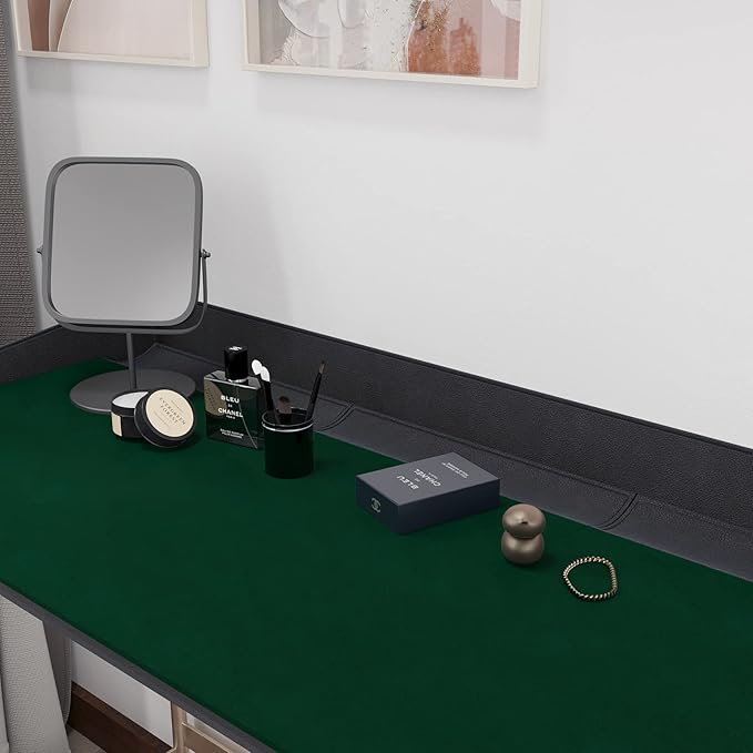 CRE8TIVE 12"x80" Colored Self Adhesive Velvet Flocking Liner for Jewelry Green Velvet Wallpaper Peel and Stick Fabric Felt Velvet Drawer Liner Sticker for Jewelry Box Lining Crafts DIY Showcase Decor