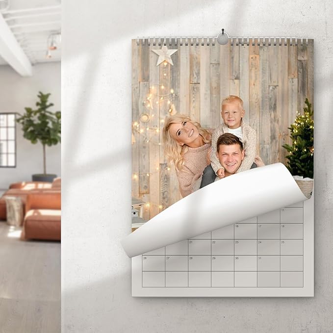 Custom Calendar 2026 for Home & Office - Print Your 13 Memories,Make Your Own Personalized Calendar Customized Christmas Gift &use your photo (Wall Calendar 8.27"×11.69", 3 Packs)