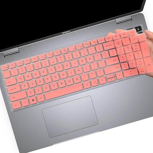 Keyboard Cover for Dell Latitude 3540 3550 5520 5521 5530 5531 5540 5550 2025 2024 2023 2022 & Precision 3590 3591 3580 3581 3560 3570 3561 3571 Laptop, Dell Latitude 15.6 inch Keyboard Skin-Pink