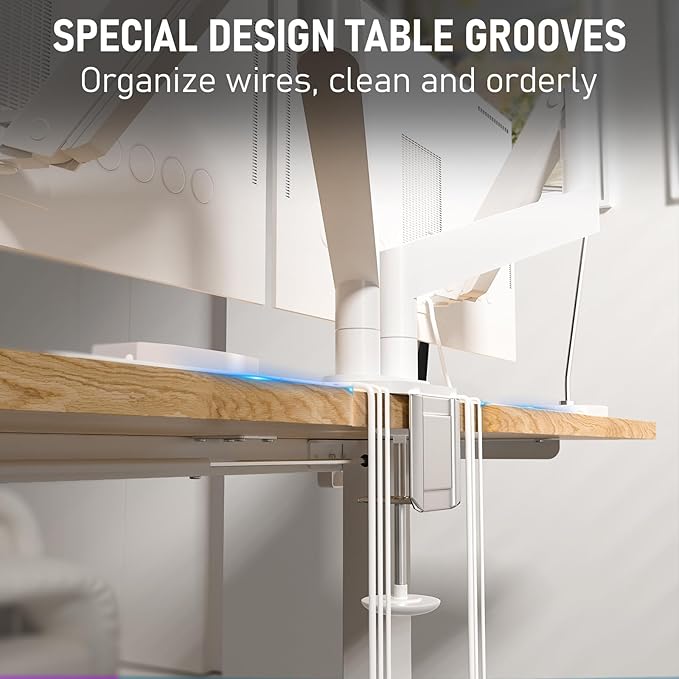 40 * 24 Electric Standing Desk, Adjustable Height Sit Stand Up Desk, Motorized Home Office Computer Gaming Workstation Desk