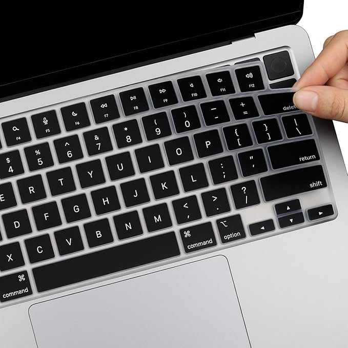 2 Pack Keyboard Cover for 2025-2023 MacBook Air 13" 15" M4 M3 M2, 2025-2021 MacBook Pro 14" 16" M4 M3 M2 M1 Pro/Max, Ultra Thin Keyboard Skin for 14.2" 16.2" MacBook Pro /13.6" 15.3" MacBook Air, US