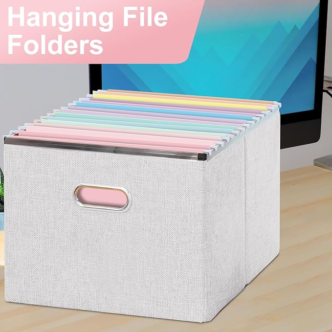 Hanging File Folders, 70 Pack Letter Size Hanging File folders with 1/5-cut Tabs, Stay Organized for Your Home and Office Bulk File, Documents and Paper, Macaron 10 Colors