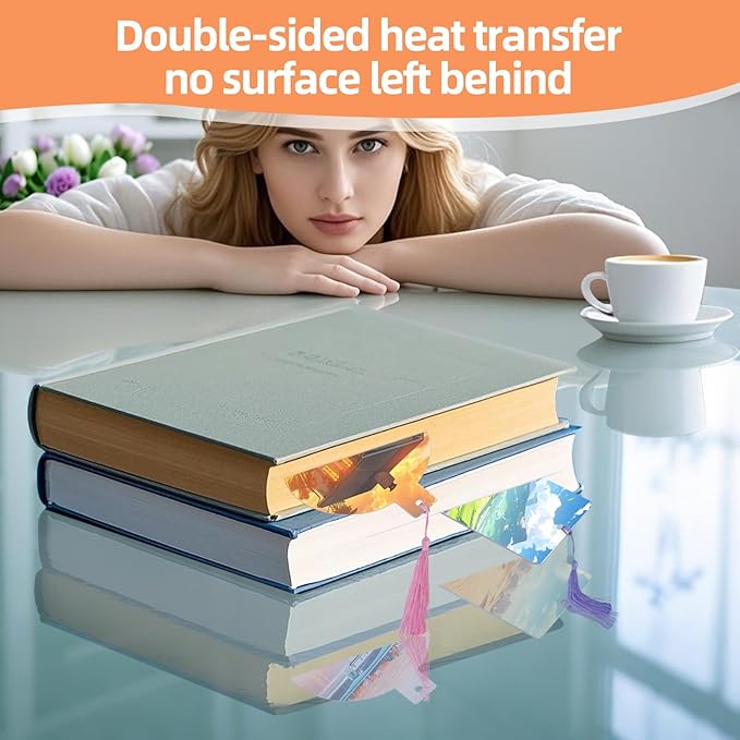 Sublimation Bookmarks Blank Aluminum 10 PCS 2X7 Inch Metal 1MM Thick Larger Bookmark for Double-Side Heat Transfer Rectangle