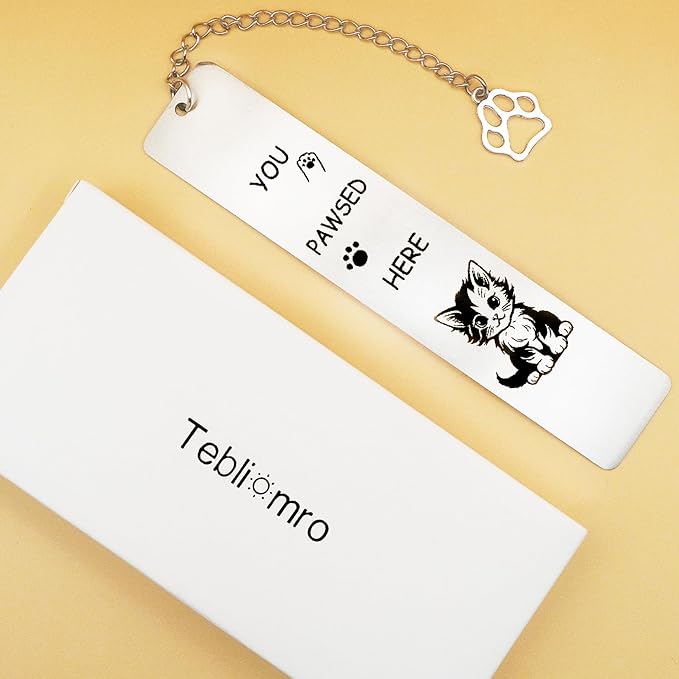 Cat Gifts for Women Men Cat Bookmark for Cat Lovers Book Lover Funny Cute Cat Bookmarks Birthday Christmas Stocking Stuffers for Teen Girls Boys Valentine Pet Day Gift for Bookish Book Accessories