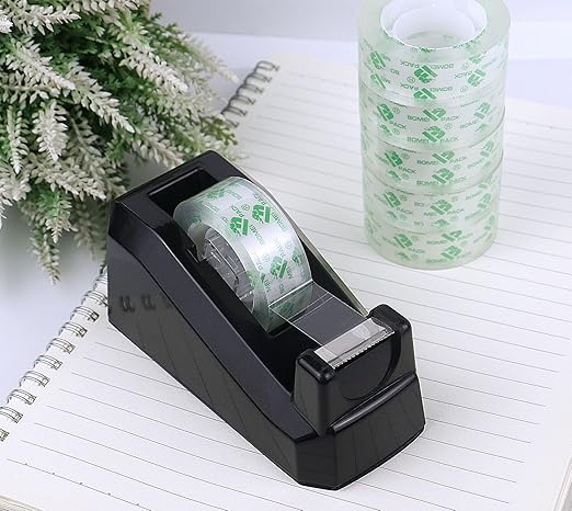 BOMEI PACK 96Rolls Crystal Clear Tape Refills for Dispenser, Bulk Transparent Office Tape for Home and School, 3/4Inch x 1000 inch