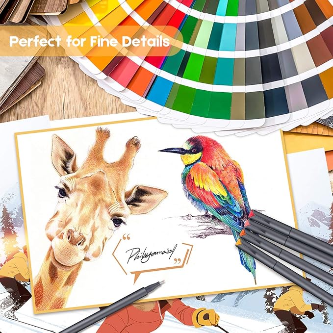 iBayam Office Supplies Gifts for Women Men Desk Calendar Note Taking, Journal Planner Pens Colored Pens Fine Point Markers Fine Tip Drawing Pens Fineliner Pen for School Office Home Supplies, 24-Pack