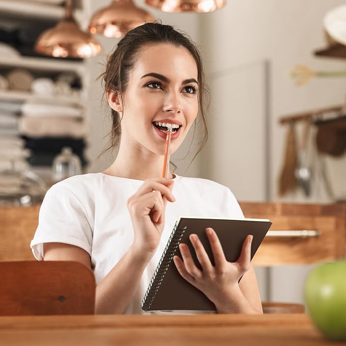 Yahenda Spiral Notebook College Ruled Journals Notebooks Lined 8.3 x 5.5 Inch Note Books Bulk A5 Writing Notebooks Thick Paper Notebook for Office Business School Supplies (Classic Colors,54 Pcs)