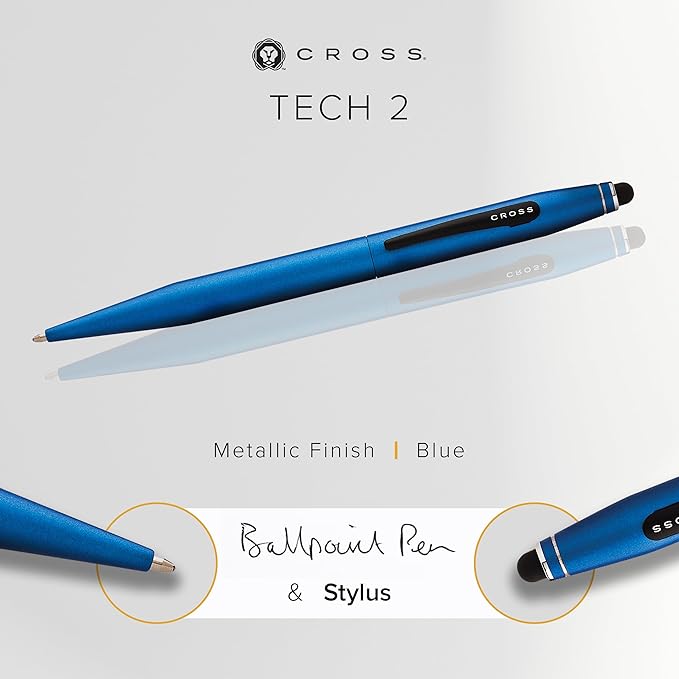 Cross Tech2 Refillable Tech2 Presented in a Premium Gift Box - Medium Point, Black Ink, Blue