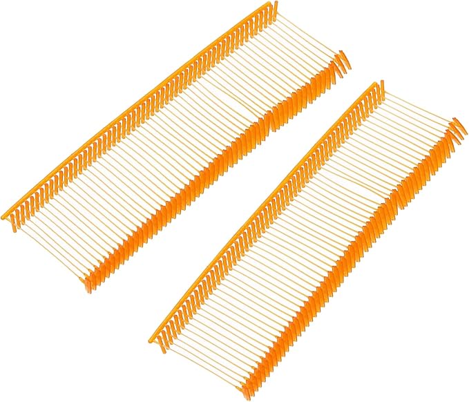 MECCANIXITY Standard Tagging Fasteners,Plastic Regular,Standard Label Gun Price Tagging Barbs for Garment Price Tag Label Tagging Barbs 25mm/1 Inch,Pack of 1000 Orange