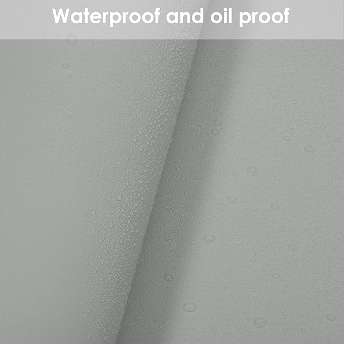 Leather Table Cover,1.8mm Thick,30x60 Inch Desk Cover,Large Desk Mat,Table Protector,Table Cover Protector,Desk Covers On Top of Desks(Gray+Gray,30x60)