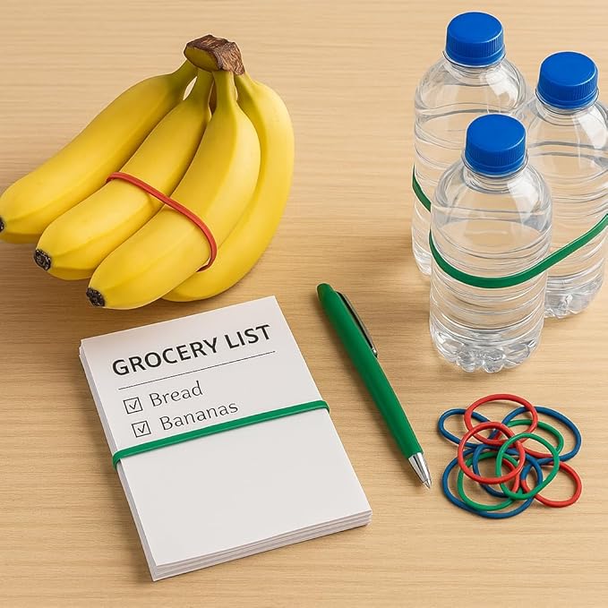 Upgrade Office Supply UPG22754PK3 Rubber Bands, Assorted Size and Colors, 1/4 lb 3-Pack, USA