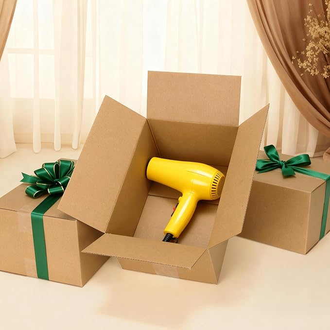 CRUGLA 40 Packs 10x7x5 Shipping Boxes for Small Business, Corrugated Cardboard Boxes Bulk for Shipping Packing Mailing