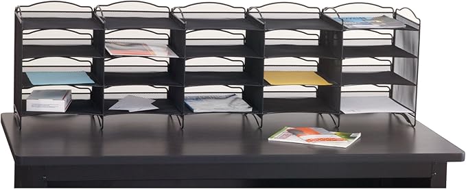 Safco Literature Organizer Desktop Shelf (7770BL)