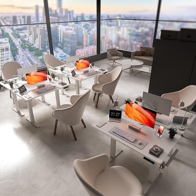 40 * 24 Electric Standing Desk, Adjustable Height Sit Stand Up Desk, Motorized Home Office Computer Gaming Workstation Desk