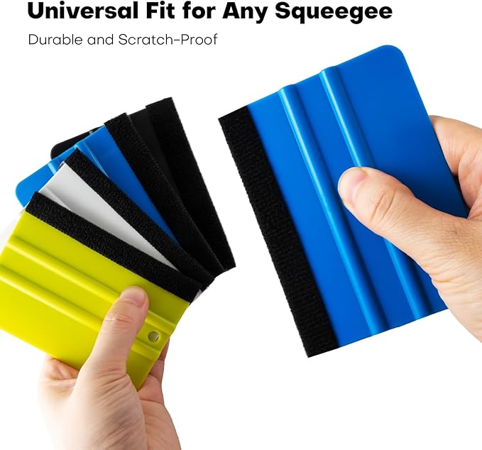 EHDIS 2 Roll Self-Adhesive Felt Strips Tape Customizable Uncut Wrap Squeegee Buffer for Squeegee Edge Wrapping, 1” Inch x 16 ft Roll, Furniture Scuff Pads to Protect Floor (Black)