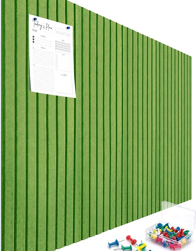 Cork Boards for Walls 48" x 36" Felt Board Alternative, 12 Pack Felt Wall Tiles Bulletin Board, Large Cork Board for Office Pin Board Tack Board Cork Boards