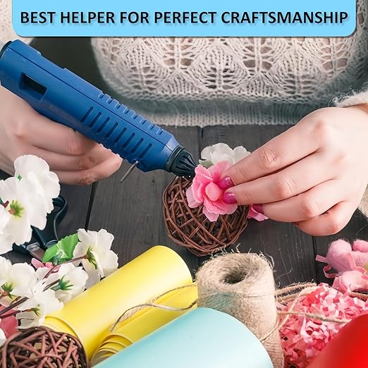 Phinus 48 Pack Mini Hot Glue Sticks, 8" Long x 0.27" Diameter Clear Glue Sticks for Glue Gun, EVA Clear Glue Gun Sticks, Hot Glue Gun Sticks for DIY Craft Sticky Projects & More