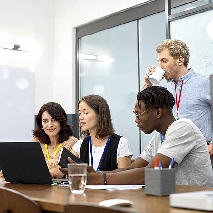 Red Lanyards Bulk 50 packs Lanyards for ID Badges,Lanyards with Swivel Hook Clips for Name Tag Lanyard ID Holder