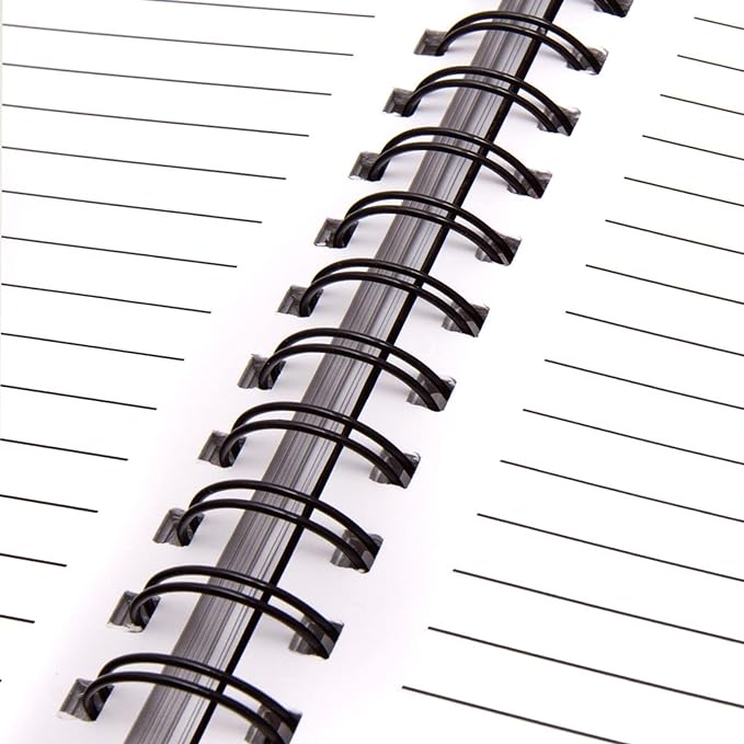 Binditek 100 Pack Double Loop Wire Binding Spines, 3/8Inch Binding Wire for Letter Size, 3:1 Pitch, 60 Sheet Capacity, 32-Loop, Black, for Students and Coworkers