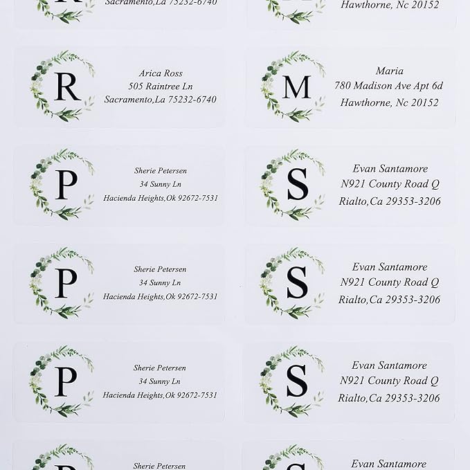 Return Address Labels - Personalized Labels, Custom with Strong Adhesion, Can Be Used for Box, Paper, Plastic, Glass, Metal (2.6x1 Inch)