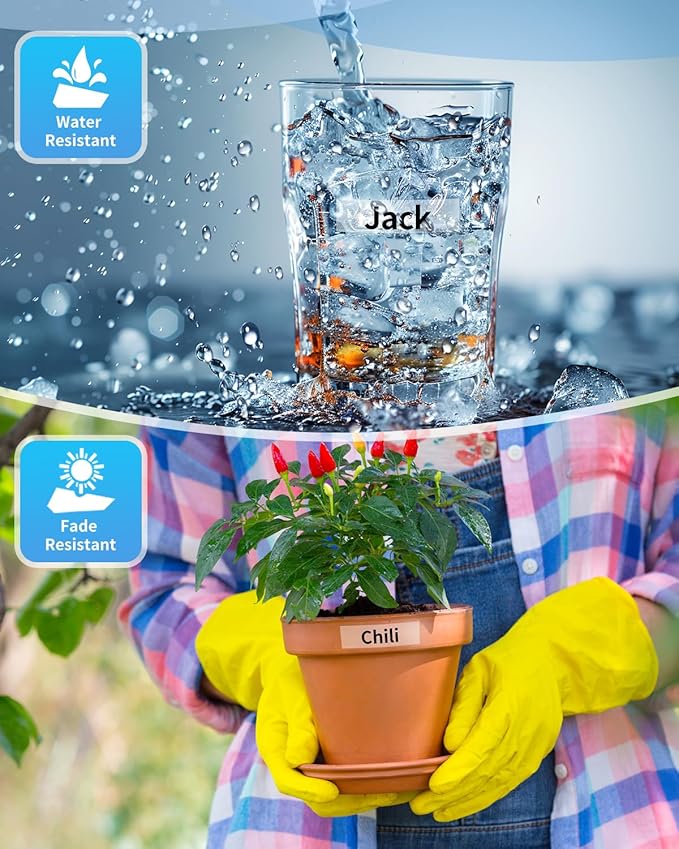 Colorty Clear Label Maker Tape TZe-131 Compatible with Brother P-Touch Label Tape TZ TZe 12mm 0.47 Laminated 1/2" Black on Clear TZe131 for PT-D220 D210 H110 1180 1280 1890 Tape Refills, 6-Pack